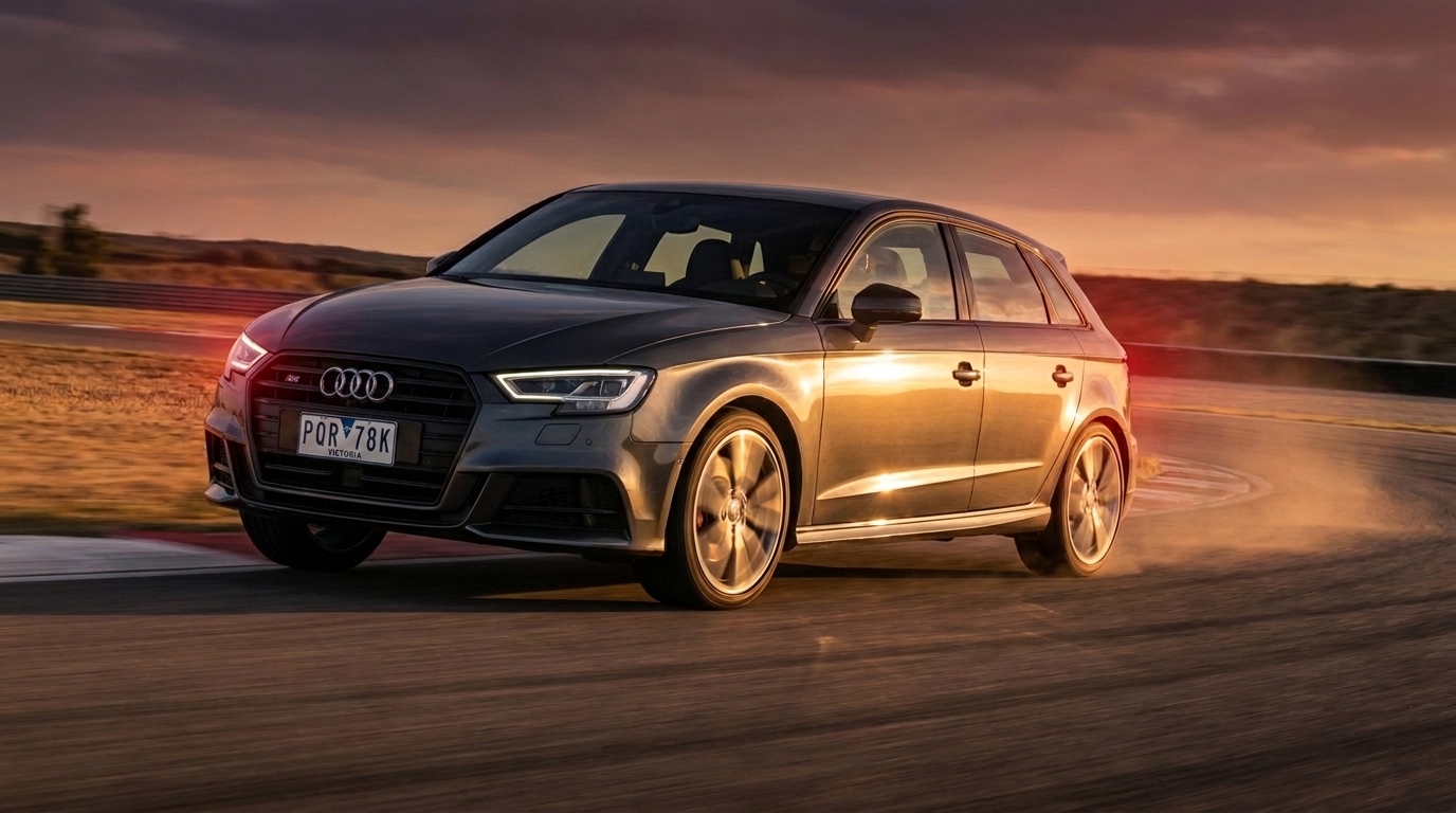 Audi S3 on race track